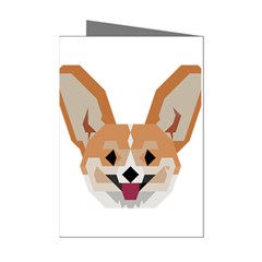 Cardigan Corgi Face Mini Greeting Cards (pkg Of 8) by wagnerps