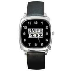 Babbu Issues - Italian Daddy Issues Square Metal Watch by ConteMonfrey