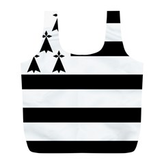 Brittany Flag Full Print Recycle Bag (l) by tony4urban