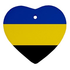 Gelderland Flag Heart Ornament (two Sides) by tony4urban