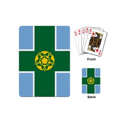 Derbyshire Flag Playing Cards Single Design (mini) by tony4urban