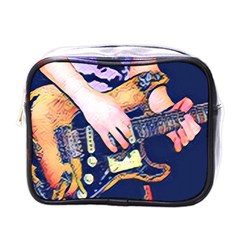 Stevie Ray Guitar  Mini Toiletries Bag (one Side) by StarvingArtisan