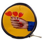 Valentine Day Lolly Candy Heart Mini Makeup Bag Front