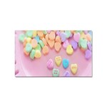 Valentine Day Heart Capsule Sticker Rectangular (100 pack) Front