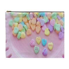 Valentine Day Heart Capsule Cosmetic Bag (xl) by artworkshop