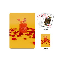 Valentine Day Heart Love Potion Playing Cards Single Design (mini) by artworkshop