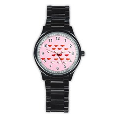 Lolly Candy  Valentine Day Stainless Steel Round Watch by artworkshop