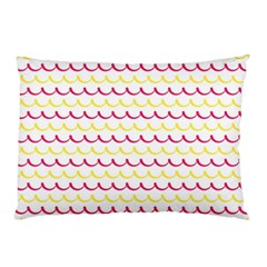 Pattern Waves Pillow Case (two Sides) by artworkshop
