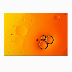 Wallpaper Liquid Bubbles Macro Orange Bright Postcard 4 x 6  (pkg Of 10) by artworkshop