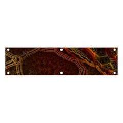 Fractal Pattern Geometric Pattern Banner And Sign 4  X 1  by danenraven