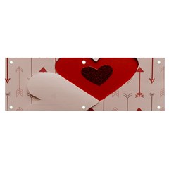 Valentine Day Heart Love Logo Banner And Sign 6  X 2  by artworkshop