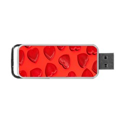 Valentine Day Heart Pattern  Portable Usb Flash (two Sides) by artworkshop