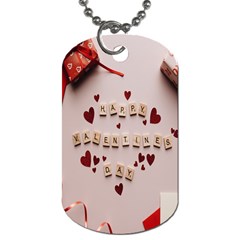 Valentine Gift Box Dog Tag (one Side) by artworkshop