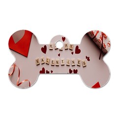 Valentine Gift Box Dog Tag Bone (one Side) by artworkshop