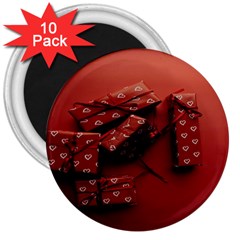 Valentines Gift 3  Magnets (10 Pack) 