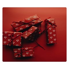 Valentines Gift One Side Premium Plush Fleece Blanket (small) by artworkshop