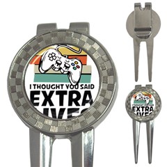 Video Gamer T- Shirt Exercise I Thought You Said Extra Lives - Gamer T- Shirt 3-in-1 Golf Divots by maxcute