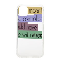 Woman T- Shirt If I Was Meant To Be Controlled I Would Have Came With A Remote T- Shirt (1) Iphone 11 Tpu Uv Print Case by maxcute