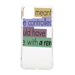 Woman T- Shirt If I Was Meant To Be Controlled I Would Have Came With A Remote T- Shirt (1) Iphone 11 Pro Max 6 5 Inch Tpu Uv Print Case by maxcute