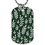 Leaves Foliage Plants Pattern Dog Tag (Two Sides) Front