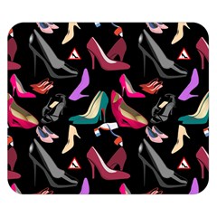 Heels Shoes Pattern Feminine Art One Side Premium Plush Fleece Blanket (small) by Ravend