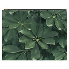 Leaves Closeup Background Photo1 Cosmetic Bag (xxxl) by dflcprintsclothing