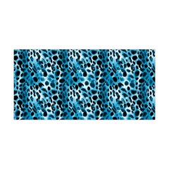 Blue Leopard Yoga Headband by DinkovaArt