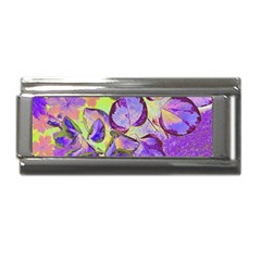 Purple Leaves Superlink Italian Charm (9mm)