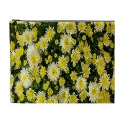 Autumn Background Closeup Flowers Cosmetic Bag (xl)