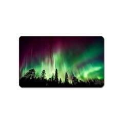 Aurora Borealis Northern Lights Nature Magnet (name Card) by Ravend