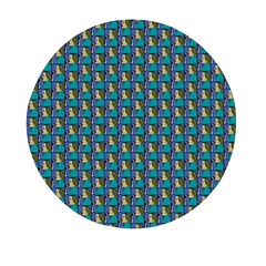 Evita Pop Art Style Graphic Motif Pattern Mini Round Pill Box by dflcprintsclothing