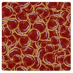 Cookies With Strawberry Jam Motif Pattern Uv Print Square Tile Coaster  by dflcprintsclothing