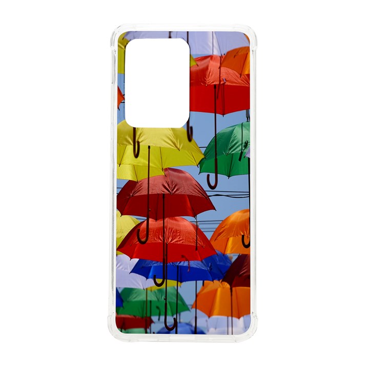 Umbrellas Colourful Samsung Galaxy S20 Ultra 6.9 Inch TPU UV Case