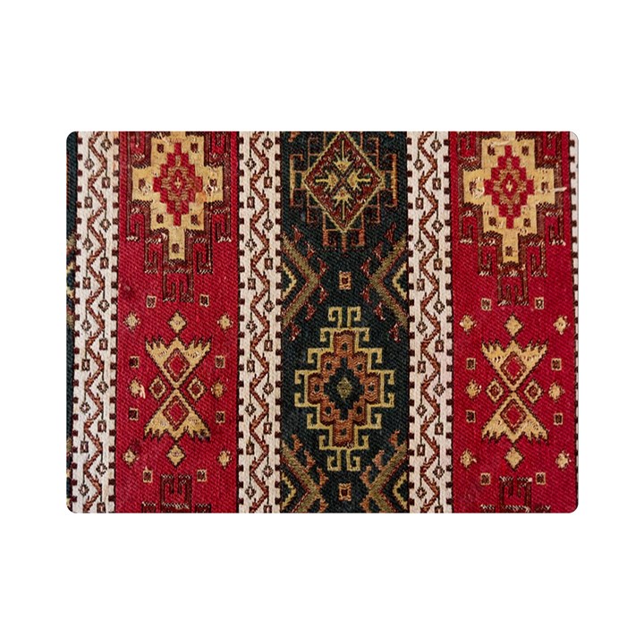 Uzbek Pattern In Temple One Side Premium Plush Fleece Blanket (Mini)