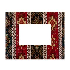 Uzbek Pattern In Temple White Tabletop Photo Frame 4 x6 