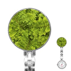 Botanical Motif Plants Detail Photography Stainless Steel Nurses Watch by dflcprintsclothing