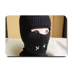 Ski Mask  Small Doormat by Holyville