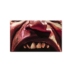 Scary Man Closeup Portrait Illustration Sticker Rectangular (10 Pack) by dflcprintsclothing