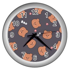 Bears! Wall Clock (silver)