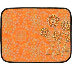 Background Backdrop Art Flowers One Side Fleece Blanket (mini)