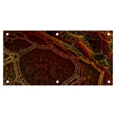 Fractal Pattern Geometric Pattern Banner And Sign 6  X 3  by Ravend