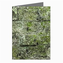 Old Stone Exterior Wall With Moss Greeting Cards (pkg Of 8) by dflcprintsclothing