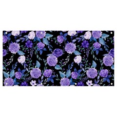 Dark Floral Banner And Sign 8  X 4 