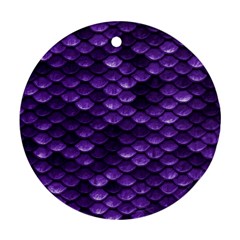 Purple Scales! Round Ornament (two Sides) by fructosebat