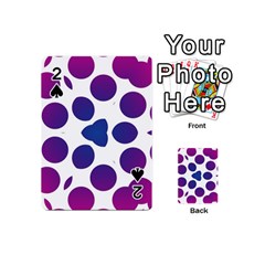 Purple Blue Repeat Pattern Playing Cards 54 Designs (mini)