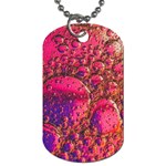 Colorful Bubbles Abstract Art Dog Tag (Two Sides)