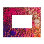 Colorful Bubbles Abstract Art White Tabletop Photo Frame 4 x6 