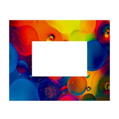 Colorfull Pattern White Tabletop Photo Frame 4 x6  by artworkshop