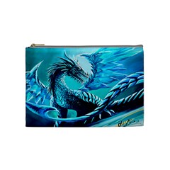 Ice Dragon  Cosmetic Bag (medium) by ArtByThree