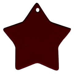 Burgundy Scarlet Star Ornament (two Sides) by BohoMe
